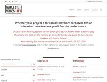 Tablet Screenshot of maplestreetvoices.co.uk